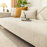 Coverfect Herringbone Chenille Sofa Cover